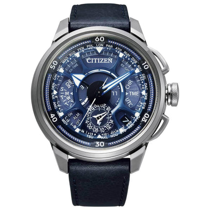 Citizen Limited Edition Satellite Wave F900 Blue Dial Leather Strap Watch | CC7000-01L ,