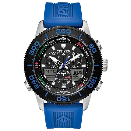 Citizen Men's Ana-Digi Watch - Promaster Sailhawk Blue Rubber Strap | JR4068-01E ,