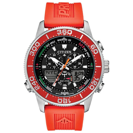 Citizen Men's Ana-Digi Watch - Promaster Sailhawk Orange Rubber Strap | JR4061-00F ,