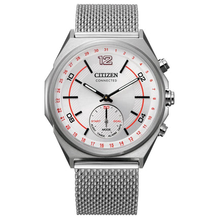 Citizen Men's Bluetooth Watch - Connected Silver Tone Dial Mesh Bracelet | CX0000-71A ,