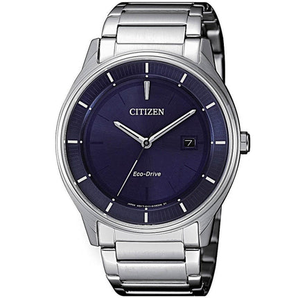 Citizen Men's Bracelet Watch - Eco-Drive Blue Dial Stainless Steel | BM7400-80L ,