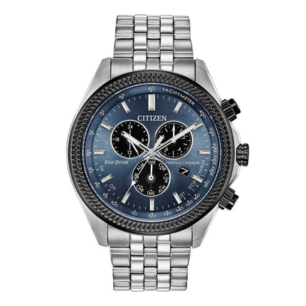 Citizen Men's Chronograph Watch - Brycen Blue & Black Dial | BL5568-54L ,