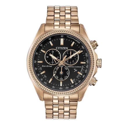 Citizen Men's Chronograph Watch - Brycen Rose Gold Steel Bracelet | BL5563-58E ,