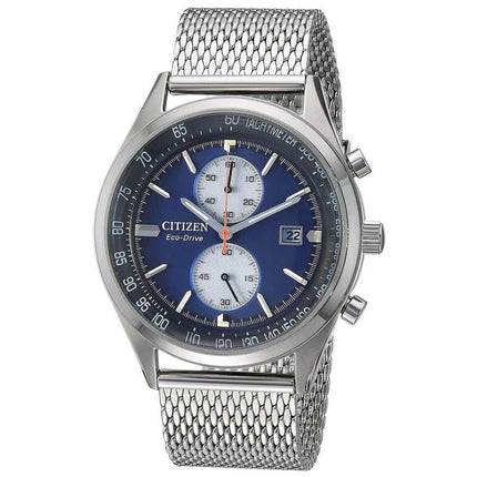 Citizen Men's Chronograph Watch - Chandler Blue & Silver Dial | CA7020-58L ,