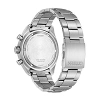 Citizen Men's Chronograph Watch - Eco-Drive Blue Dial Titanium Bracelet | AT2480-81L ,