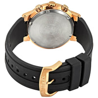 Citizen Men's Chronograph Watch - Eco-Drive Rose Gold Case Black Strap | AT2403-15E ,