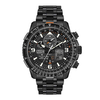 Citizen Men's Chronograph Watch - Promaster Skyhawk A-T Black IP Steel | JY8075-51E ,