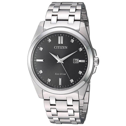 Citizen Men's Diamond Watch - Corso Stainless Steel Steel Bracelet | BM7100-59H ,