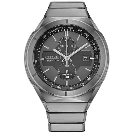 Citizen Men's Eco-Drive watch - Armor Grey and Black Dial Bracelet | AW1660-51H ,