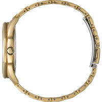 Citizen Men's Eco-Drive Watch - Corso Silver Dial Yellow Gold Bracelet | BM7492-57A ,