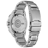 Citizen Men's Eco-Drive Watch - Marvel Blue Dial Silver Tone Bracelet | BN0208-54W ,