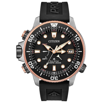 Citizen Men's Eco Drive Watch - Promaster Aqualand Black Polyurethane Strap | BN2037-03E ,