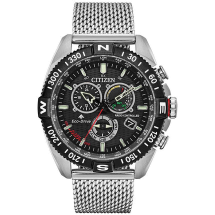 Citizen Men's Eco Drive Watch - Promaster Navihawk Chrono Mesh Bracelet | CB5840-59E ,