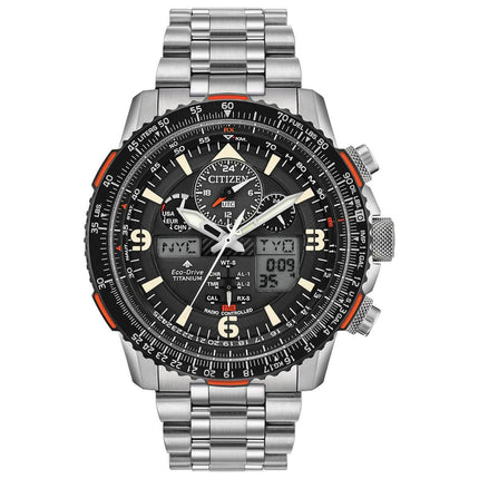 Citizen Men's Eco Drive Watch - Promaster Skyhawk A-T Silver Tone Bracelet | JY8108-53E ,