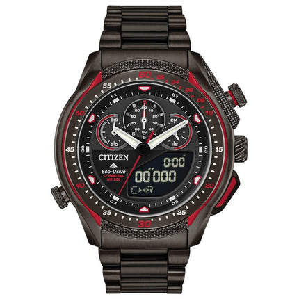 Citizen Men's Eco Drive Watch - Promaster SST Black Steel Bracelet | JW0137-51E ,