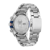 Citizen Men's Eco Drive Watch - Spider-Man Blue Dial Silver Tone Bracelet | CA0429-53W ,