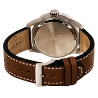 Citizen Men's Leather Strap Watch - Avion Eco-Drive Charcoal Dial | AW1361-10H ,