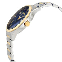 Citizen Men's Quartz Watch - Dress Day-Date Blue Dial Two Tone Bracelet | BF2005-54L ,