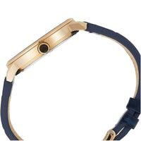 Citizen Men's Quartz Watch - Rose Gold Tone Case Navy Blue Leather Strap | BE9183-03L ,