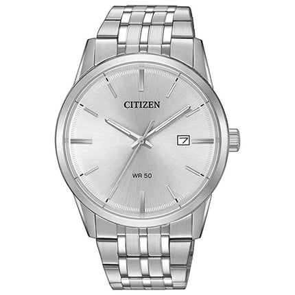 Citizen Men's Quartz Watch - Silver Tone Dial Stainless Steel Bracelet | BI5000-52A ,