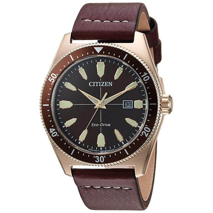 Citizen Men's Strap Watch - Brycen Brown Dial Brown Leather | AW1593-06X ,