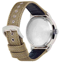 Citizen Men's Strap Watch - Eco-Drive Black Dial Beige Nylon | BM7390-14E ,
