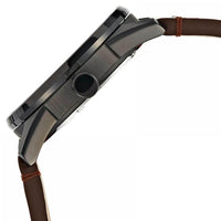 Citizen Men's Strap Watch - Eco-Drive Power Reserve Brown Leather | BU4028-18E ,