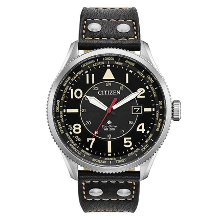 Citizen Men's Strap Watch - Promaster Nighthawk Black Dial World Time | BX1010-02E ,