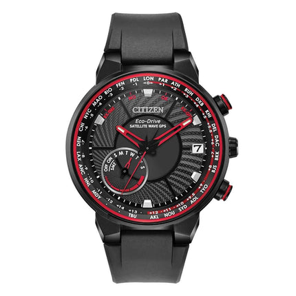 Citizen Men's Strap Watch - Satellite Wave GPS Black Polyurethane | CC3039-08E ,