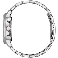 Citizen Men's Watch - Chrono Blue and Black Dial Silver Steel Bracelet | CA4471-80L ,