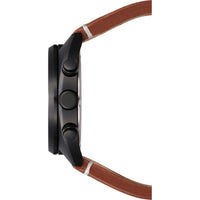 Citizen Men's Watch - Chronograph Black Dial Brown Leather Strap | CA7045-14E ,