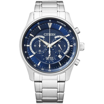 Citizen Men's Watch - Chronograph Blue Dial Stainless Steel Bracelet | AN8190-51L ,