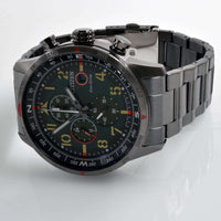Citizen Men's Watch - Chronograph Power Reserve Black Steel Bracelet | CA0797-84X ,