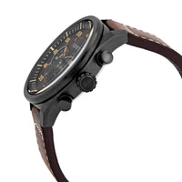 Citizen Men's Watch - Chronograph Power Reserve Brown Leather Strap | CA4218-14E ,