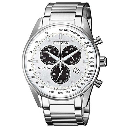 Citizen Men's Watch - Chronograph Silver Tone and Black Dial Bracelet | AT2390-82A ,