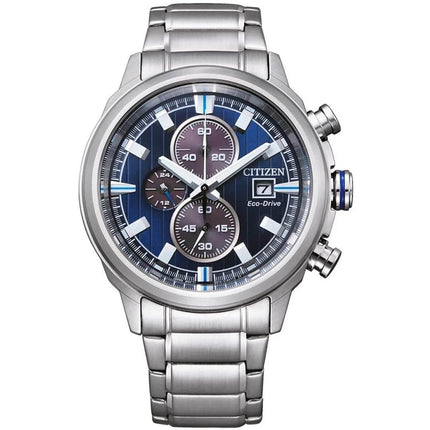 Citizen Men's Watch - Chronograph Stainless Steel Case Blue/Grey Dial | CA0731-82L ,