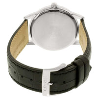 Citizen Men's Watch - Corso Eco-Drive Silver Dial Black Leather Strap | AW1231-07A ,