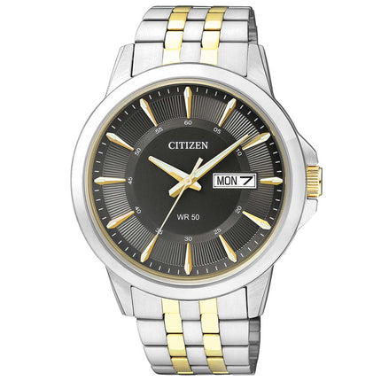 Citizen Men's Watch - Date-Day Two Tone Stainless Steel Bracelet Quartz | BF2018-52H ,