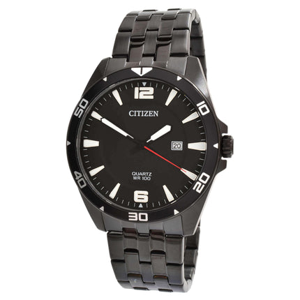 Citizen Men's Watch - Date Display Black Dial Stainless Steel Bracelet | BI5055-51E ,