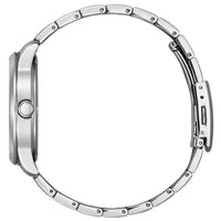 Citizen Men's Watch - Eco-Drive Black Dial Silver Bracelet Day-Date | BM8550-81E ,