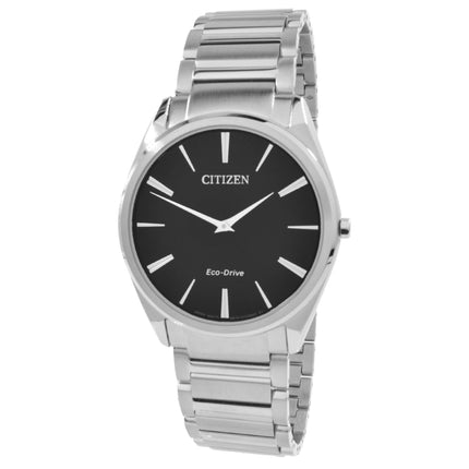 Citizen Men's Watch - Eco Drive Black Dial Stainless Steel Bracelet | AR3071-87E ,
