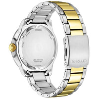 Citizen Men's Watch - Eco-Drive Black Dial Two Tone Steel Bracelet | AW1704-82E ,