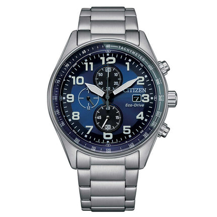 Citizen Men's Watch - Eco-Drive Blue and Black Dial Chronograph Steel | CA0770-72L ,