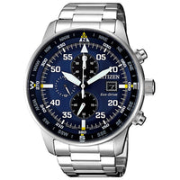 Citizen Men's Watch - Eco-Drive Blue and Black Dial Compass Bracelet | CA0690-88L ,