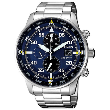 Citizen Men's Watch - Eco-Drive Blue and Black Dial Compass Bracelet | CA0690-88L ,
