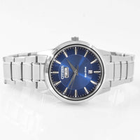 Citizen Men's Watch - Eco-Drive Blue Dial Silver Stainless Steel Bracelet | AW0100-86L ,