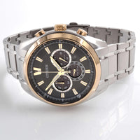 Citizen Men's Watch - Eco Drive Chronograph Black Dial Silver Bracelet | CA4014-57E ,