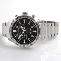 Citizen Men's Watch - Eco-Drive Chronograph Black Dial Steel Bracelet | AT2520-89E ,