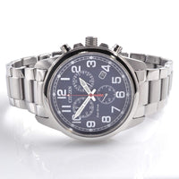 Citizen Men's Watch - Eco-Drive Chronograph Blue Dial Silver Bracelet | AT0200-56L ,