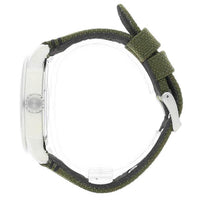 Citizen Men's Watch - Eco-Drive Day-Date Black Dial Green Nylon Strap | BM8470-11E ,